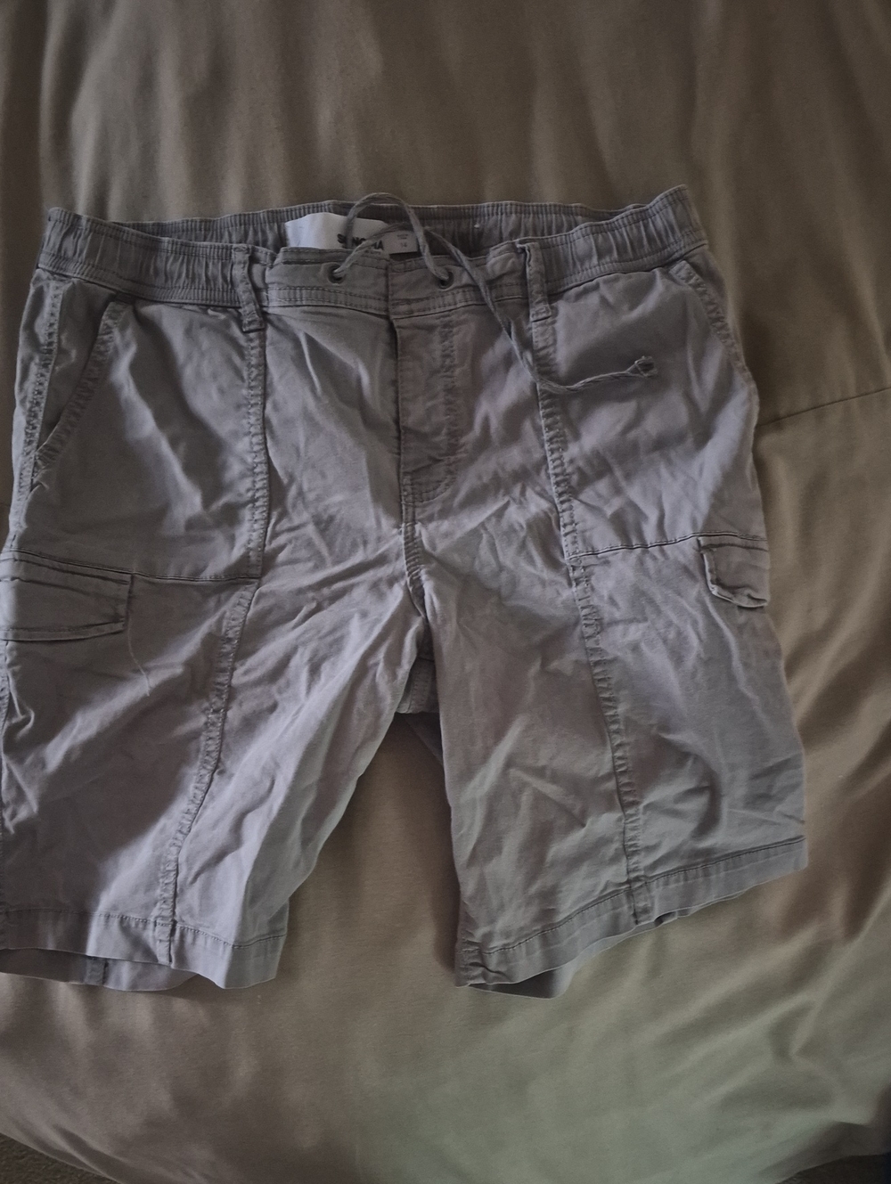 Sonoma Gray Women's Cargo Shorts with Drawstring Waist